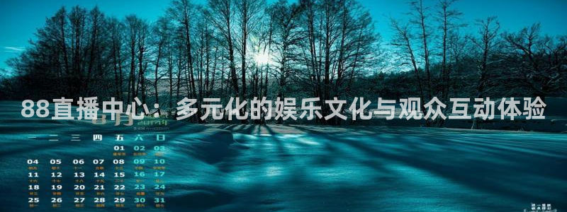 蜘蛛直播nba免费观看：88直播中心：多元化的娱乐文化与观众互动体验